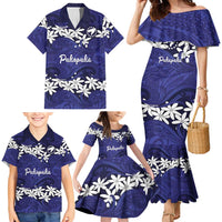 Personalised Cook Islands Pukapuka Family Matching Mermaid Dress and Hawaiian Shirt Tiare Maori Polynesian Waves Tattoo LT14 - Polynesian Pride