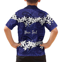Personalised Cook Islands Pukapuka Family Matching Puletasi and Hawaiian Shirt Tiare Maori Polynesian Waves Tattoo LT14 - Polynesian Pride