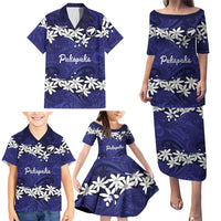 Personalised Cook Islands Pukapuka Family Matching Puletasi and Hawaiian Shirt Tiare Maori Polynesian Waves Tattoo LT14 - Polynesian Pride