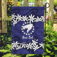 Personalised Cook Islands Pukapuka Garden Flag Tiare Maori Polynesian Waves Tattoo