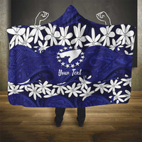 Personalised Cook Islands Pukapuka Hooded Blanket Tiare Maori Polynesian Waves Tattoo