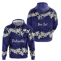 Personalised Cook Islands Pukapuka Hoodie Tiare Maori Polynesian Waves Tattoo LT14 - Polynesian Pride