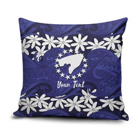 Personalised Cook Islands Pukapuka Pillow Cover Tiare Maori Polynesian Waves Tattoo