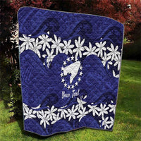 Personalised Cook Islands Pukapuka Quilt Tiare Maori Polynesian Waves Tattoo