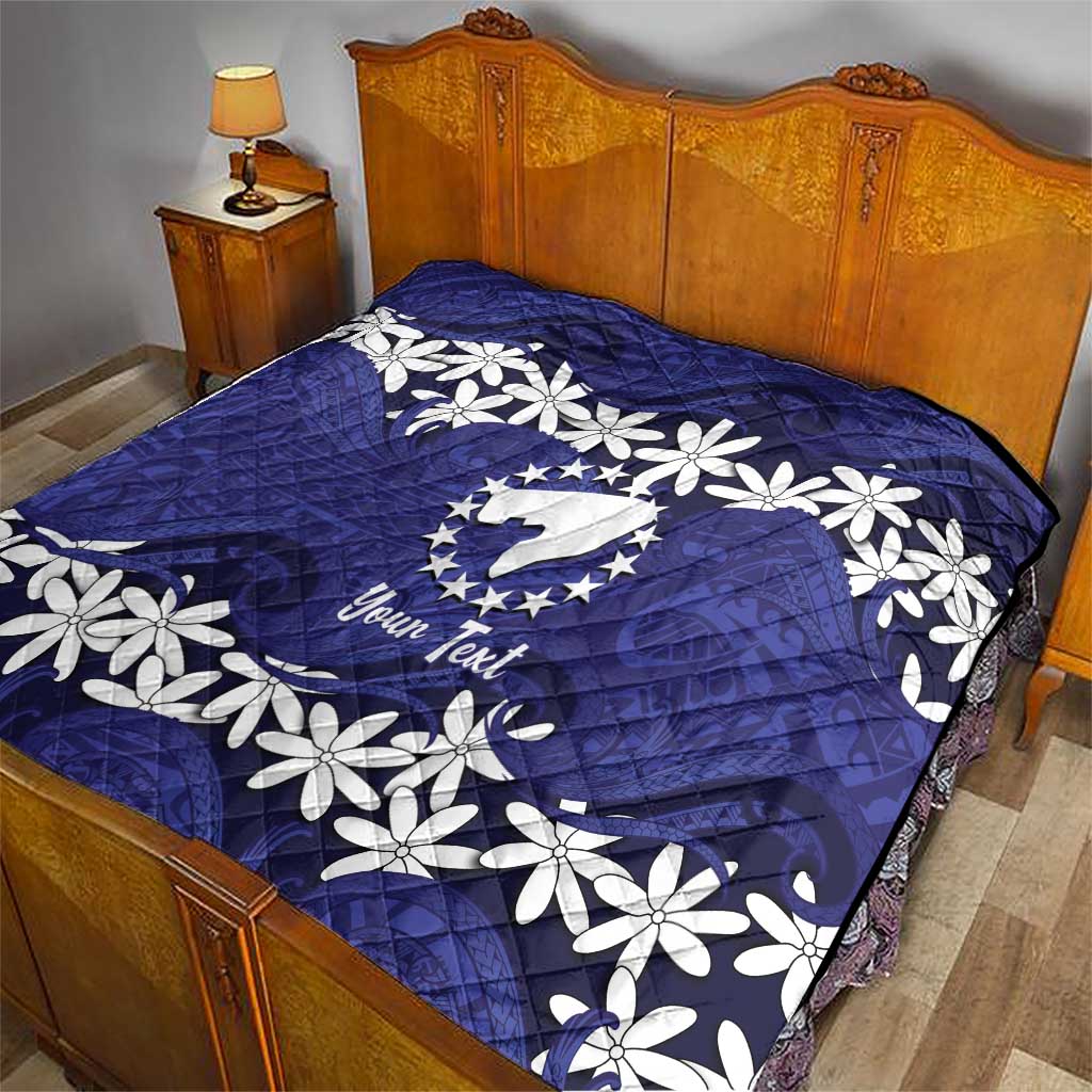 Personalised Cook Islands Pukapuka Quilt Tiare Maori Polynesian Waves Tattoo