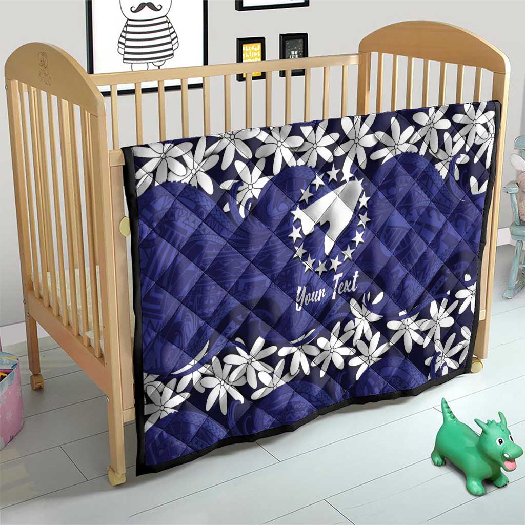 Personalised Cook Islands Pukapuka Quilt Tiare Maori Polynesian Waves Tattoo