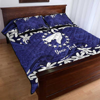 Personalised Cook Islands Pukapuka Quilt Bed Set Tiare Maori Polynesian Waves Tattoo