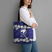 Personalised Cook Islands Pukapuka Tote Bag Tiare Maori Polynesian Waves Tattoo
