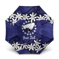 Personalised Cook Islands Pukapuka Umbrella Tiare Maori Polynesian Waves Tattoo