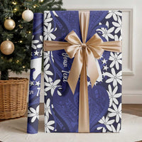 Personalised Cook Islands Pukapuka Wrapping Paper Tiare Maori Polynesian Waves Tattoo