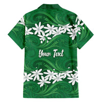 Personalised Cook Islands Rarotonga Family Matching Long Sleeve Bodycon Dress and Hawaiian Shirt Tiare Maori Polynesian Waves Tattoo LT14 - Polynesian Pride