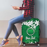 Personalised Cook Islands Rarotonga Luggage Cover Tiare Maori Polynesian Waves Tattoo