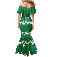 Personalised Cook Islands Rarotonga Mermaid Dress Tiare Maori Polynesian Waves Tattoo