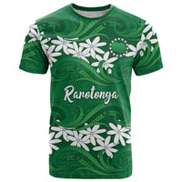 Personalised Cook Islands Rarotonga T Shirt Tiare Maori Polynesian Waves Tattoo