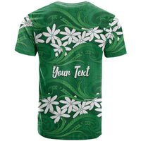 Personalised Cook Islands Rarotonga T Shirt Tiare Maori Polynesian Waves Tattoo