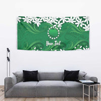 Personalised Cook Islands Rarotonga Tapestry Tiare Maori Polynesian Waves Tattoo