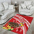 Kingdom Of Tonga Emancipation Day Area Rug Tongan Ngatu With Kumete Red