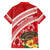 Kingdom Of Tonga Emancipation Day Family Matching Off Shoulder Maxi Dress and Hawaiian Shirt Tongan Ngatu With Kumete Red