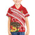 Kingdom Of Tonga Emancipation Day Family Matching Off Shoulder Maxi Dress and Hawaiian Shirt Tongan Ngatu With Kumete Red