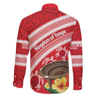 Kingdom Of Tonga Emancipation Day Family Matching Summer Maxi Dress and Hawaiian Shirt Tongan Ngatu With Kumete Red