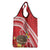 Kingdom Of Tonga Emancipation Day Grocery Bag Tongan Ngatu With Kumete Red