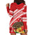 Kingdom Of Tonga Emancipation Day Hoodie Dress Tongan Ngatu With Kumete Red