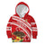 Kingdom Of Tonga Emancipation Day Kid Hoodie Tongan Ngatu With Kumete Red
