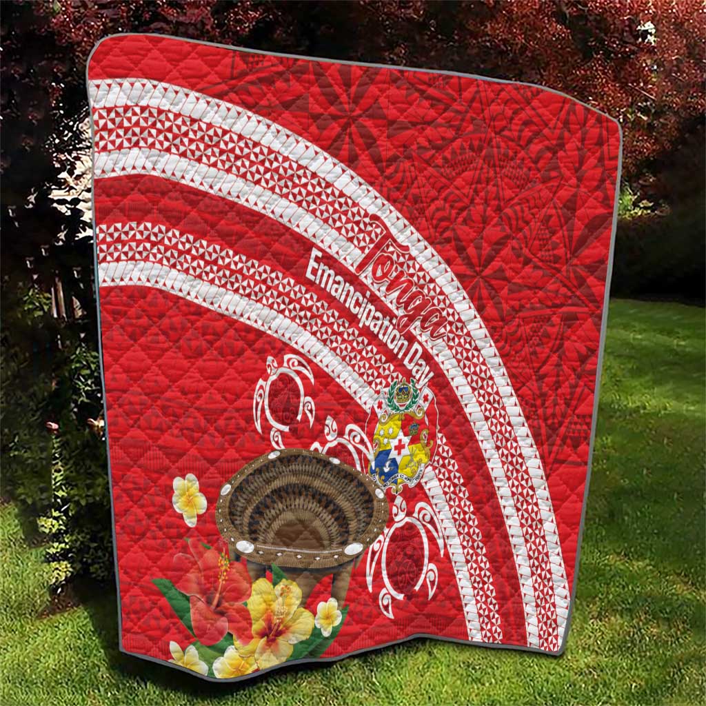 Kingdom Of Tonga Emancipation Day Quilt Tongan Ngatu With Kumete Red