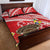 Kingdom Of Tonga Emancipation Day Quilt Bed Set Tongan Ngatu With Kumete Red