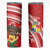 Kingdom Of Tonga Emancipation Day Skinny Tumbler Tongan Ngatu With Kumete Red