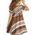 Kingdom Of Tonga Emancipation Day Family Matching Off Shoulder Maxi Dress and Hawaiian Shirt Tongan Ngatu With Kumete Brown