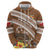 Kingdom Of Tonga Emancipation Day Hoodie Tongan Ngatu With Kumete Brown