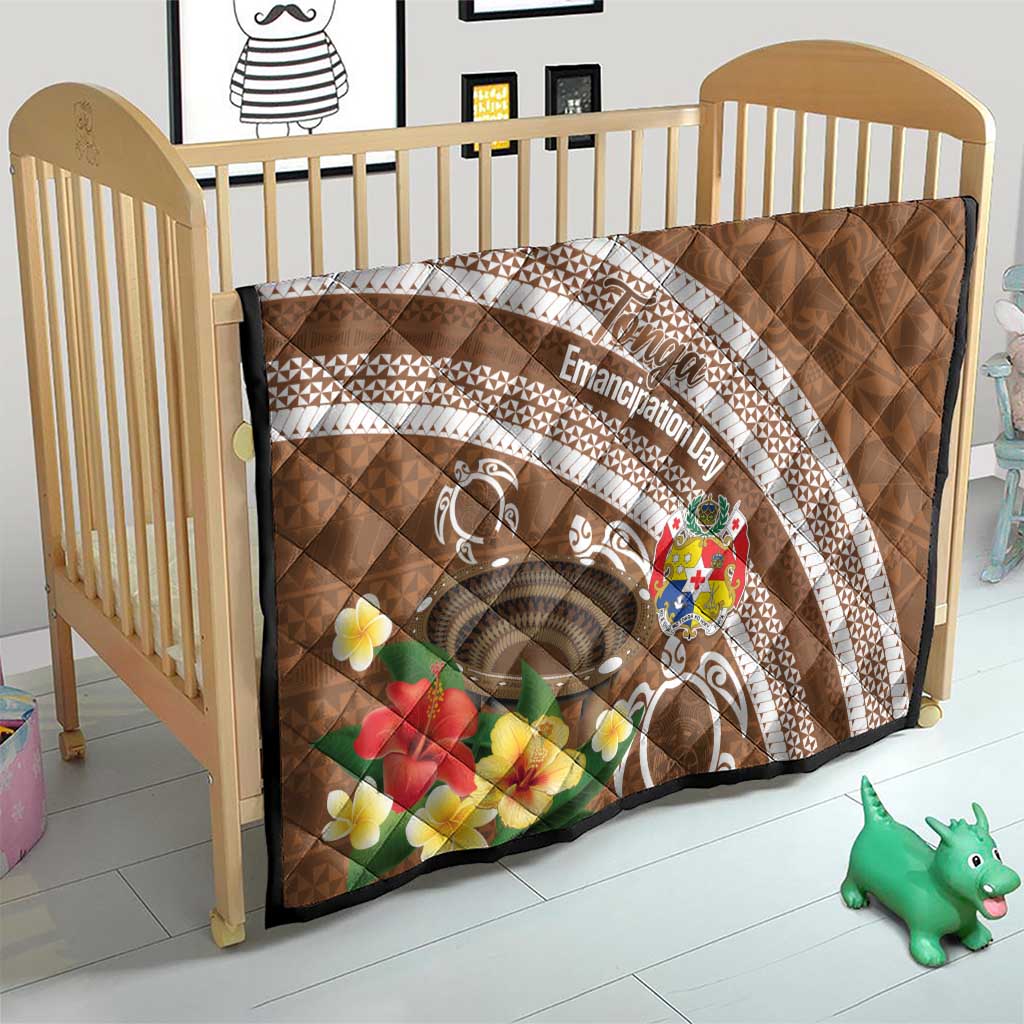 Kingdom Of Tonga Emancipation Day Quilt Tongan Ngatu With Kumete Brown