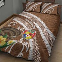 Kingdom Of Tonga Emancipation Day Quilt Bed Set Tongan Ngatu With Kumete Brown