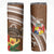 Kingdom Of Tonga Emancipation Day Skinny Tumbler Tongan Ngatu With Kumete Brown