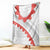 Tonga White Sunday Blanket Heilala Flowers Tongan Ngatu Pattern