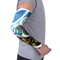 Kekeru New Zealand Matariki Arm Sleeves Kukupa Kowhai Maori New Year Blue Version