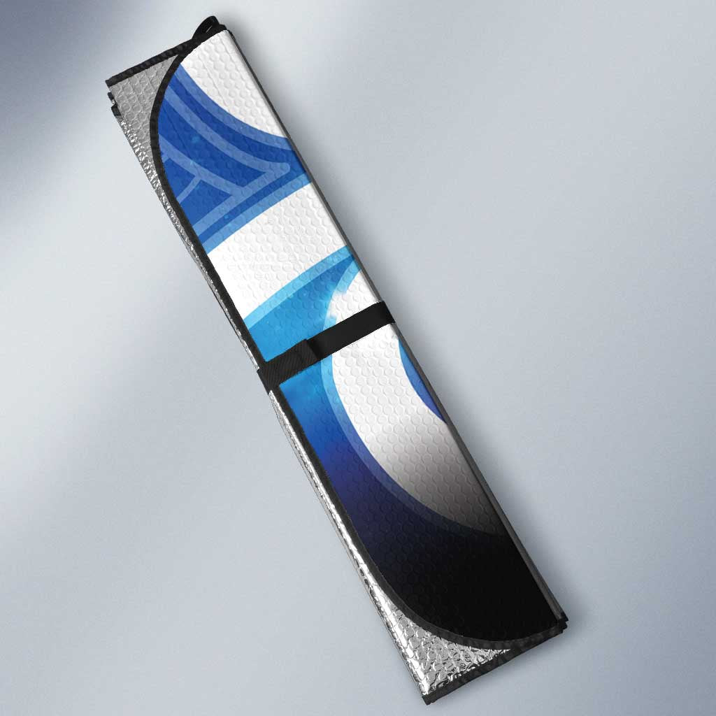Kekeru New Zealand Matariki Auto Sun Shade Kukupa Kowhai Maori New Year Blue Version LT14 - Polynesian Pride