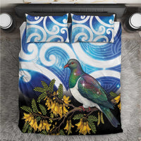 Kekeru New Zealand Matariki Bedding Set Kukupa Kowhai Maori New Year Blue Version