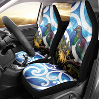 Kekeru New Zealand Matariki Car Seat Cover Kukupa Kowhai Maori New Year Blue Version