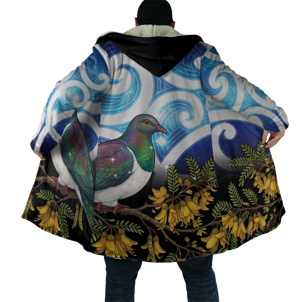 Kekeru New Zealand Matariki Cloak Kukupa Kowhai Maori New Year Blue Version