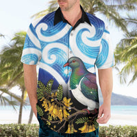 Kekeru New Zealand Matariki Hawaiian Shirt Kukupa Kowhai Maori New Year Blue Version