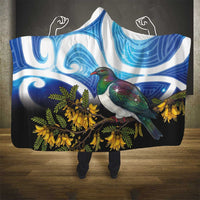 Kekeru New Zealand Matariki Hooded Blanket Kukupa Kowhai Maori New Year Blue Version