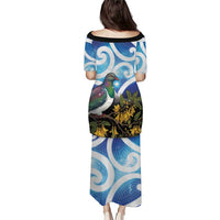 Kekeru New Zealand Matariki Puletasi Kukupa Kowhai Maori New Year Blue Version