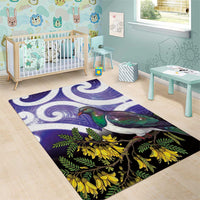 Kekeru New Zealand Matariki Area Rug Kukupa Kowhai Maori New Year Purple Version