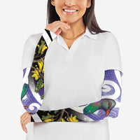 Kekeru New Zealand Matariki Arm Sleeves Kukupa Kowhai Maori New Year Purple Version