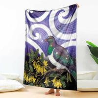 Kekeru New Zealand Matariki Blanket Kukupa Kowhai Maori New Year Purple Version