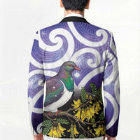 Kekeru New Zealand Matariki Blazer Kukupa Kowhai Maori New Year Purple Version