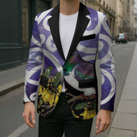 Kekeru New Zealand Matariki Blazer Kukupa Kowhai Maori New Year Purple Version