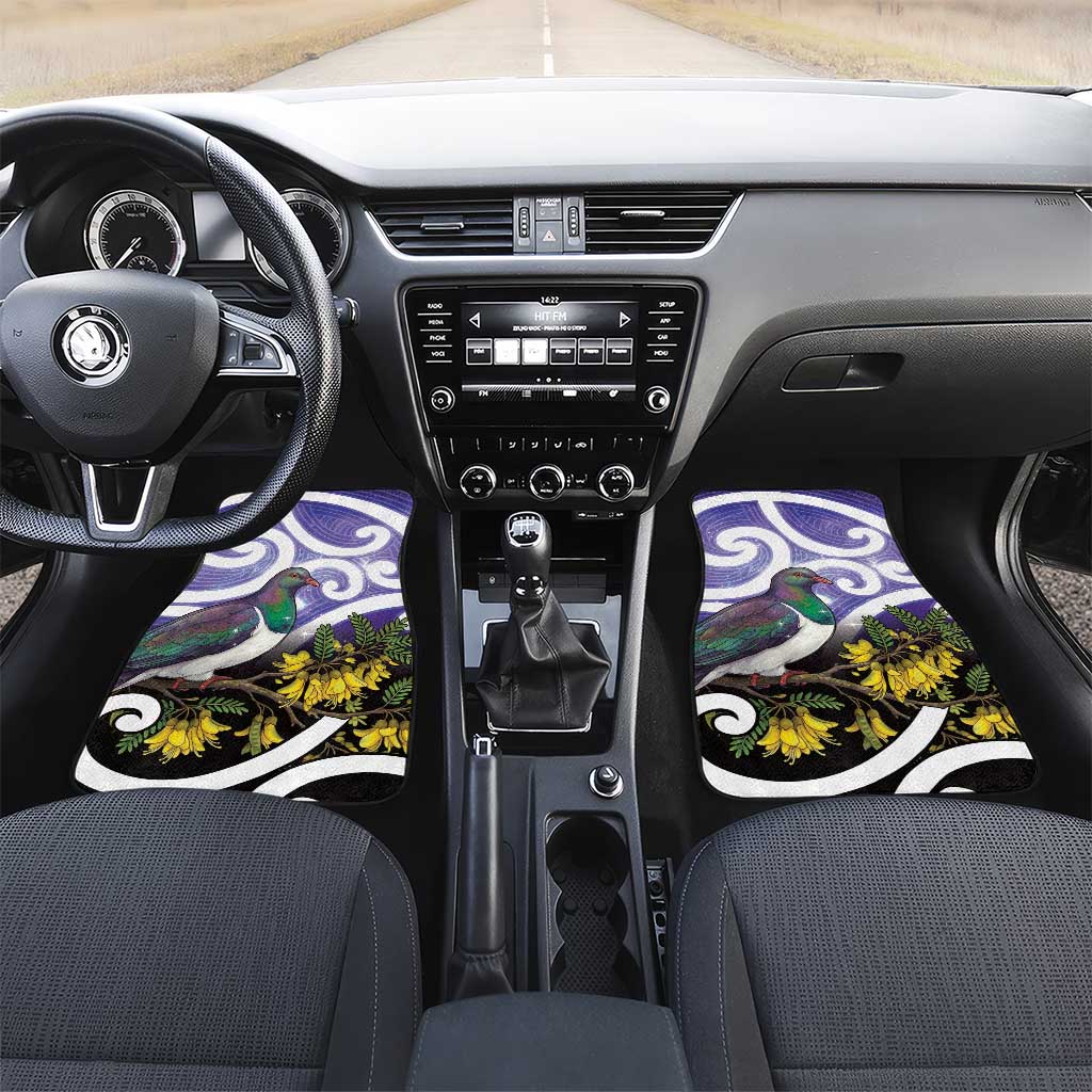 Kekeru New Zealand Matariki Car Mats Kukupa Kowhai Maori New Year Purple Version